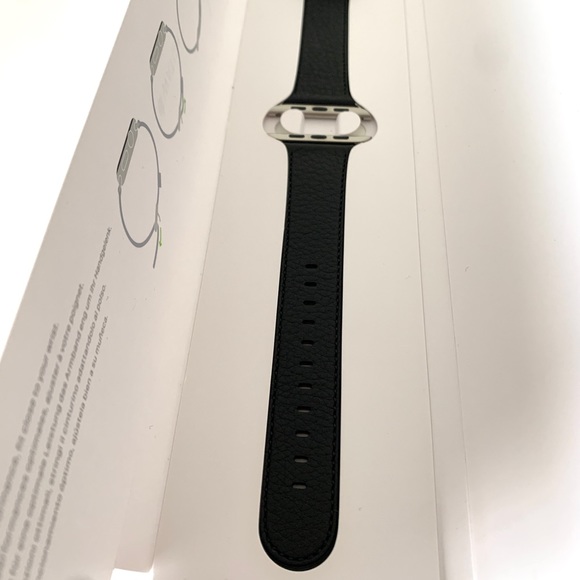 Apple Watch Black Leather Buckle Band 42 MM